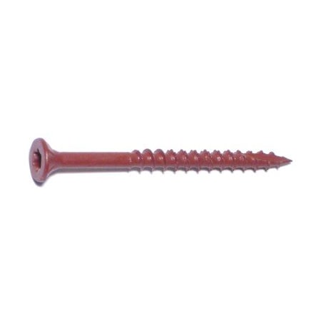 Deck Screw, #9 X 2-1/4 In, Steel, Flat Head, Torx Drive, 119 PK